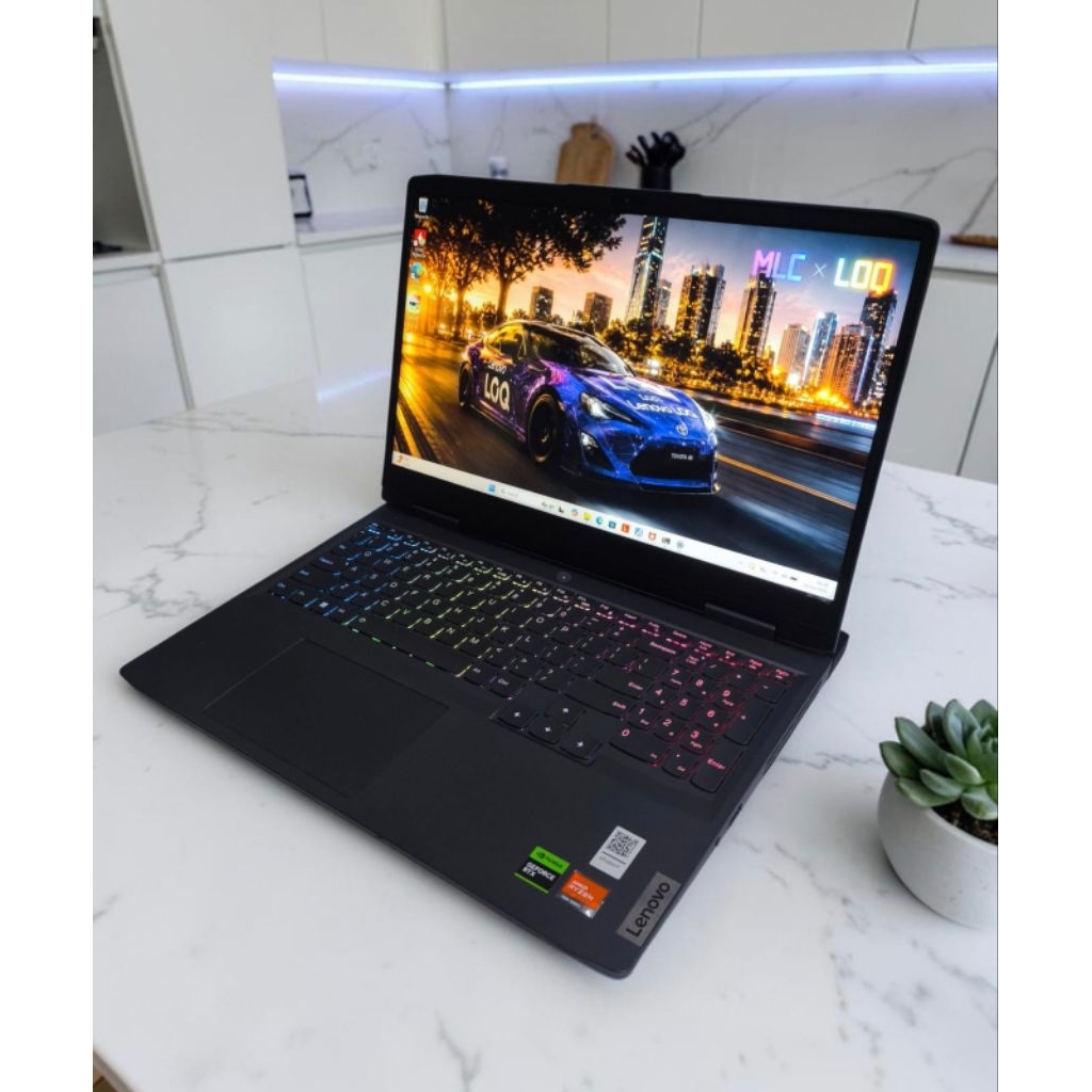 Laptop Gqming Lenovo LOQ 7s Ryzen 5 ram 12/512gb Ssd Vga Rtx Siap Pakai COD