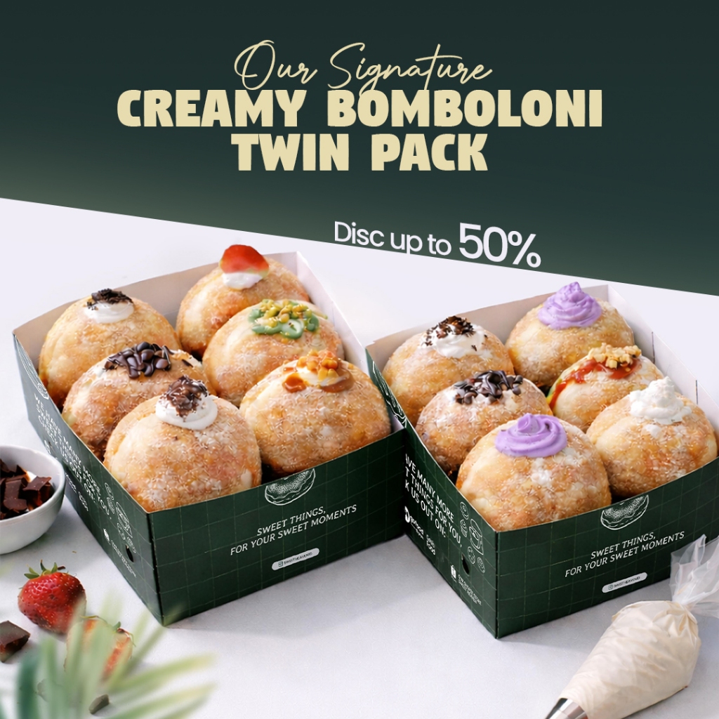 Box of Donat Bomboloni by Sweet Heaven Bogor