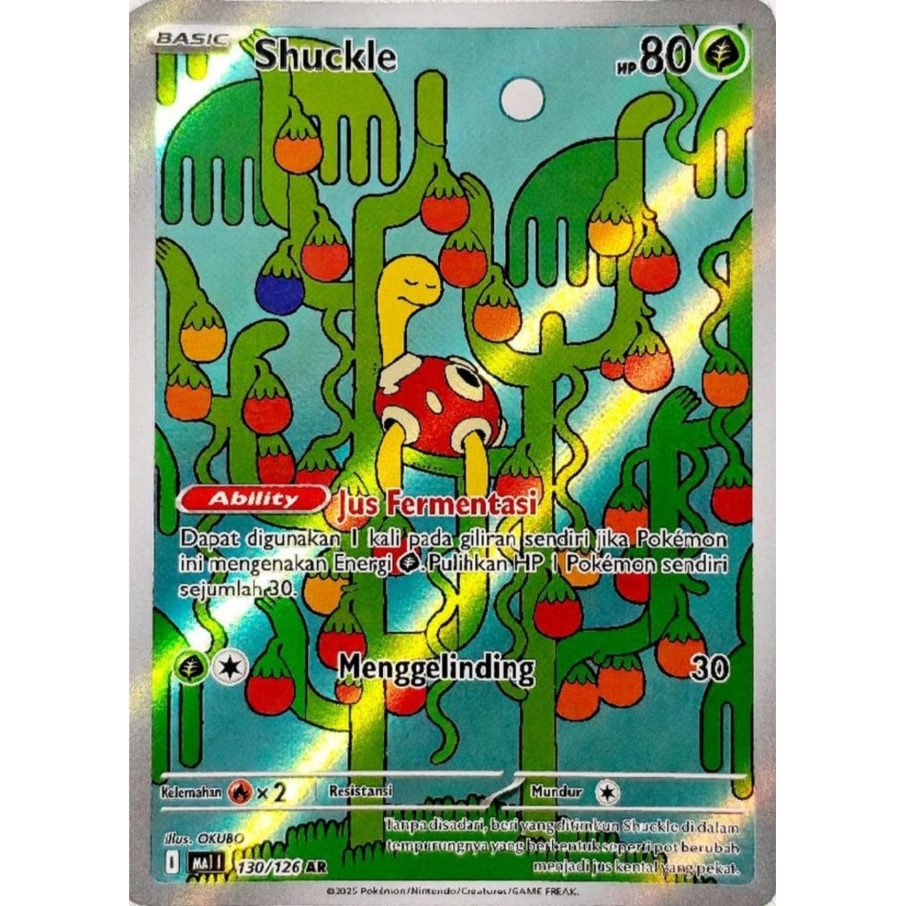 Shuckle 130/126 AR Kartu Pokemon Indonesia