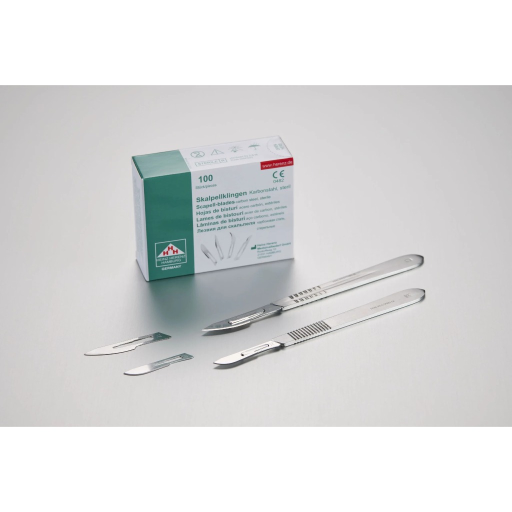Bisturi Heinz Herenz No 10, 11, 12, 15, 20, 21, 22, 23, 24 Hamburg Pengganti merk BBraun Surgical Bl