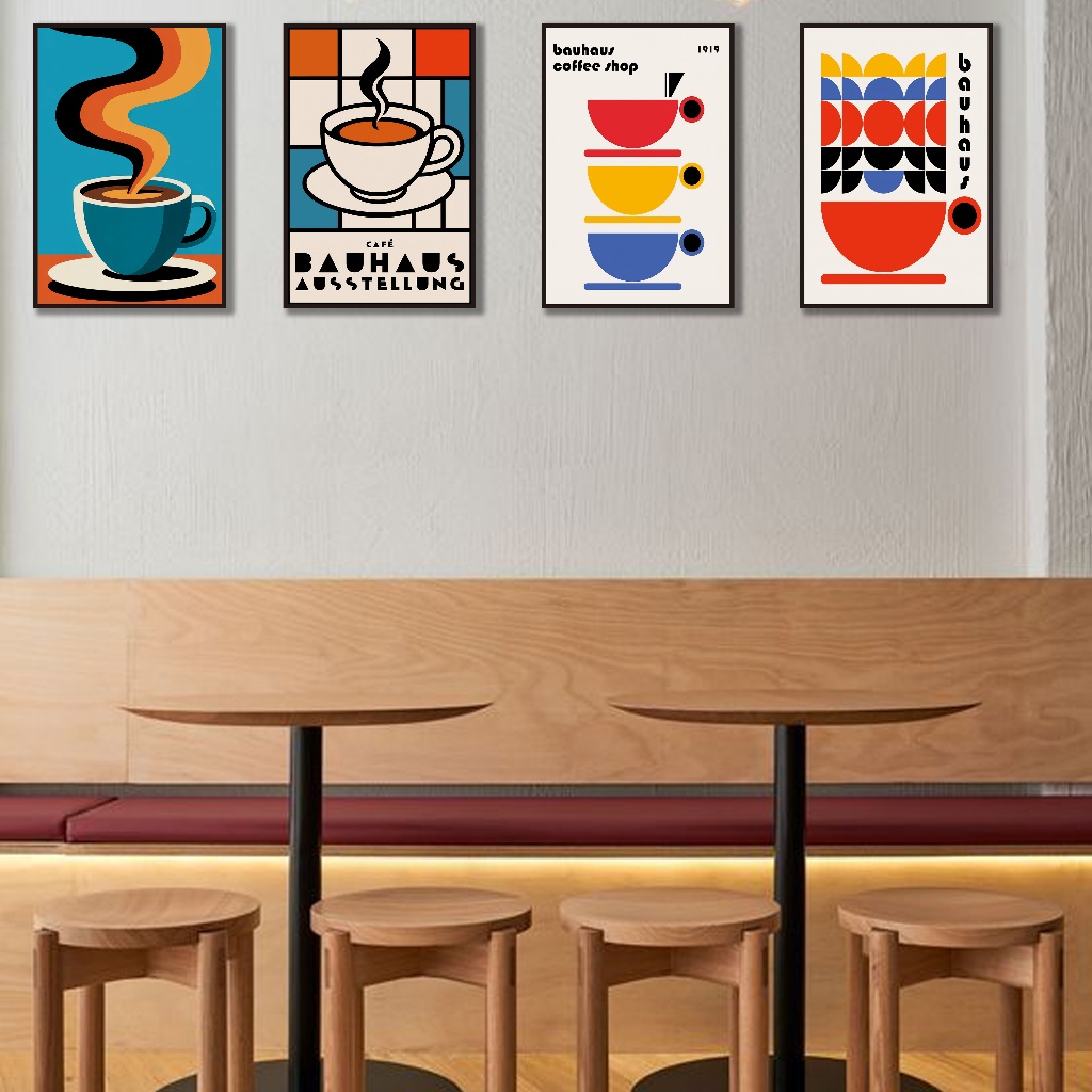 FO40 | Hiasan Dinding Vintage Retro Coffe  Dekorasi Caffe Pajangan Dinding Rumah Poster Kayu mdf | F