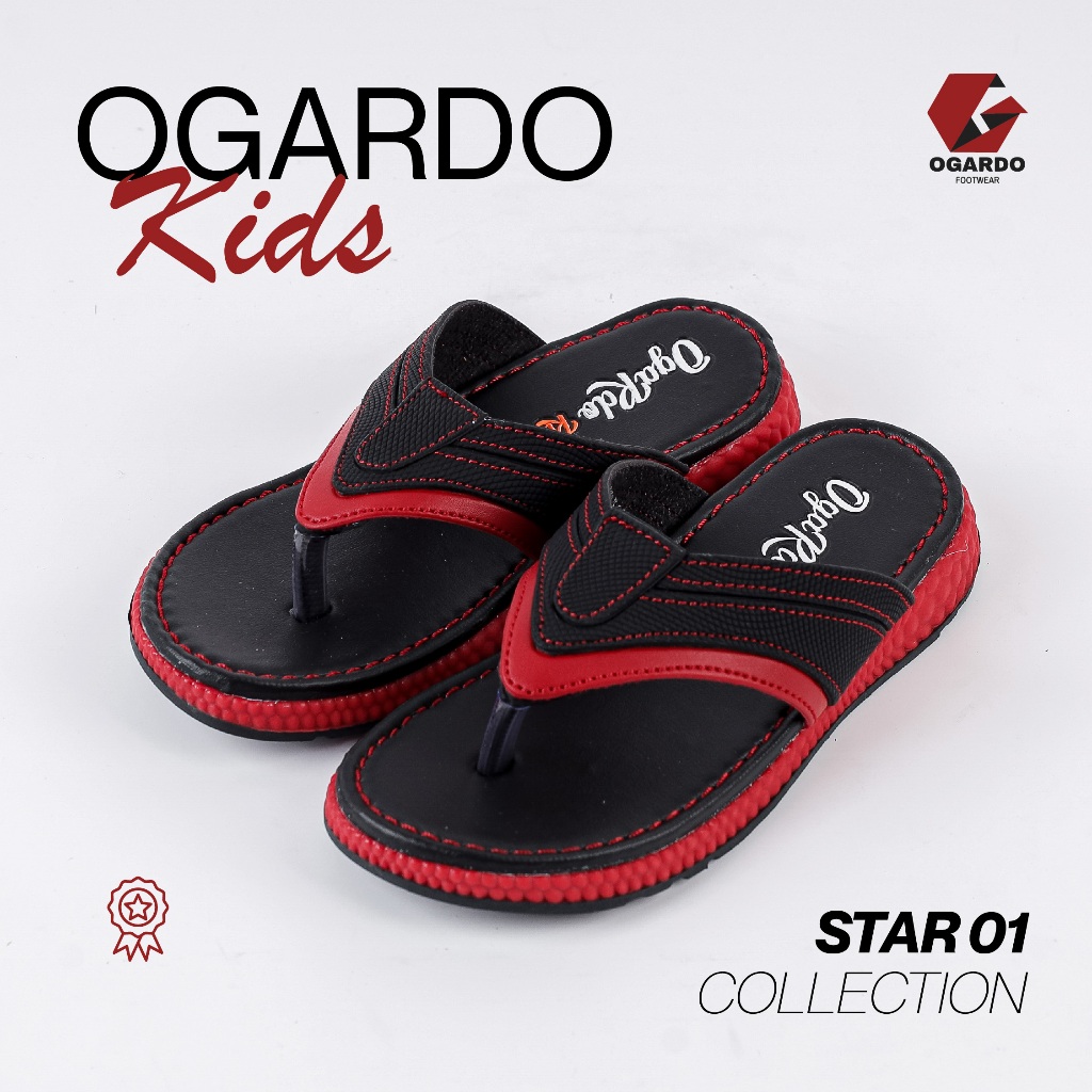 OGARDO STAR 01 - Sandal Anak Lucu Anti Slip Ringan Nyaman Fashion Kids
