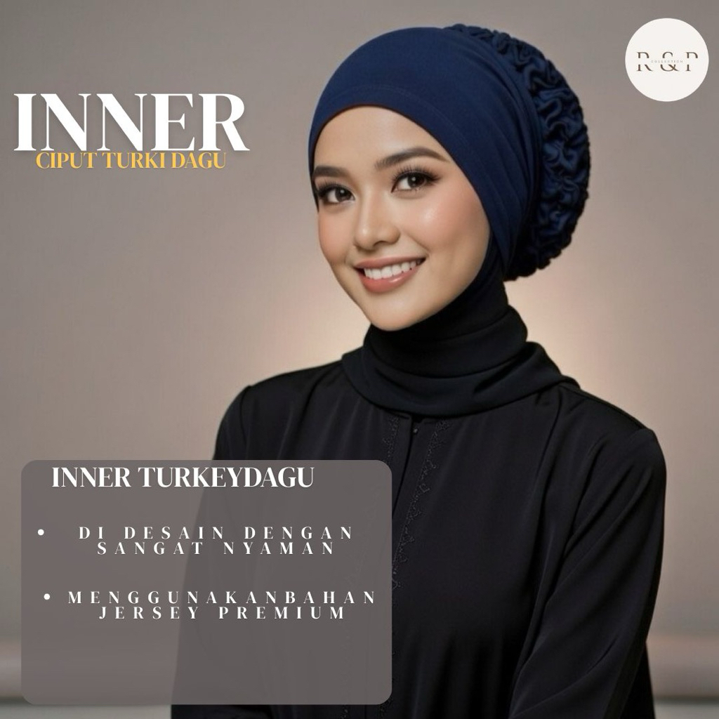 CIPUT TURKI DAGU / Inner Dagu Dalaman Jilbab Kerudung Inner Turki Dagu Instan