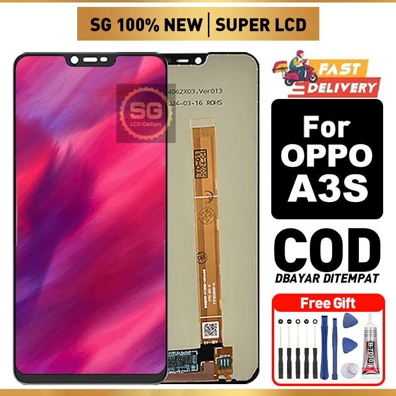 SG LCD for OPPO A3S Fullset hp layar Touchscreen murah For Glass Touch Screen Digitizer Replacement 