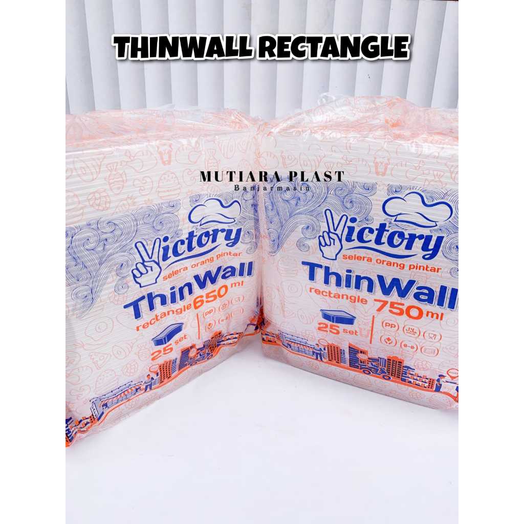 Thinwall REC 200ml 250ml 300ml 500ml 650ml 750ml 1000ml / Thinwall kotak