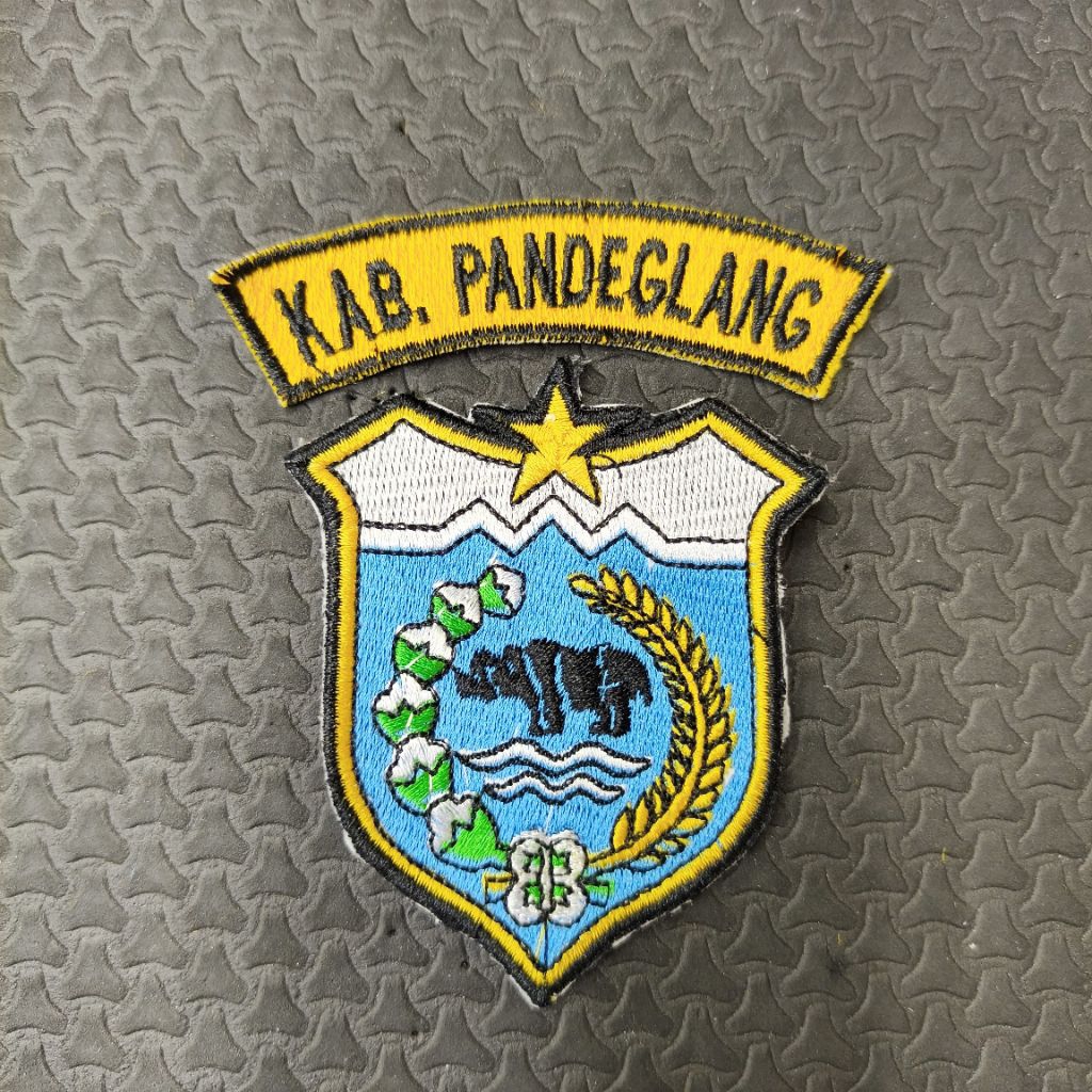 Logo bordir Kabupaten Pandeglang / Bordir logo kabupaten Pandeglang / Kabupaten Pandeglang / Logo Pa