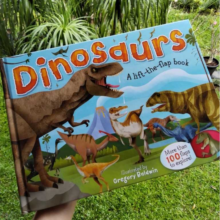 Gregory Baldwin Dinosaurs A Lift-The-Flap Book (HC) Buku Anak Bahasa Inggris Preloved