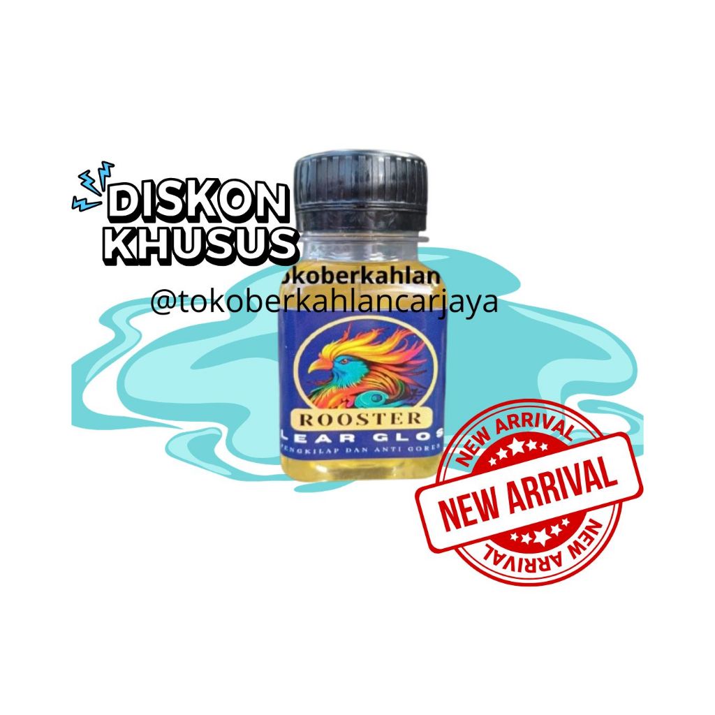(OLES) 50 ML CLEAR GLOSS PELAPIS CAT ANTI GORES CANDY CHROME DAN MENAMBAH GLOSSY
