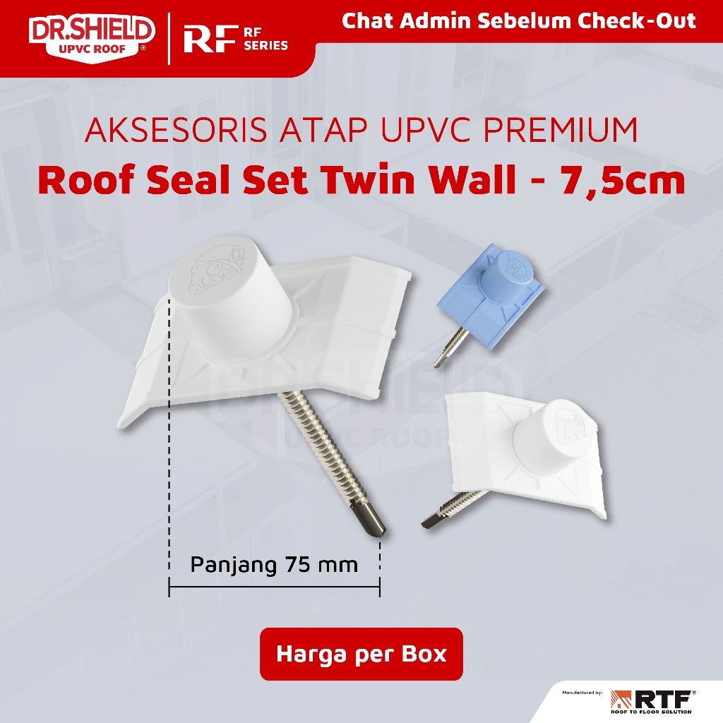 Roof Seal Set SW 7,5 cm / SKRUP / BAUT ATAP UPVC DR. SHIELD