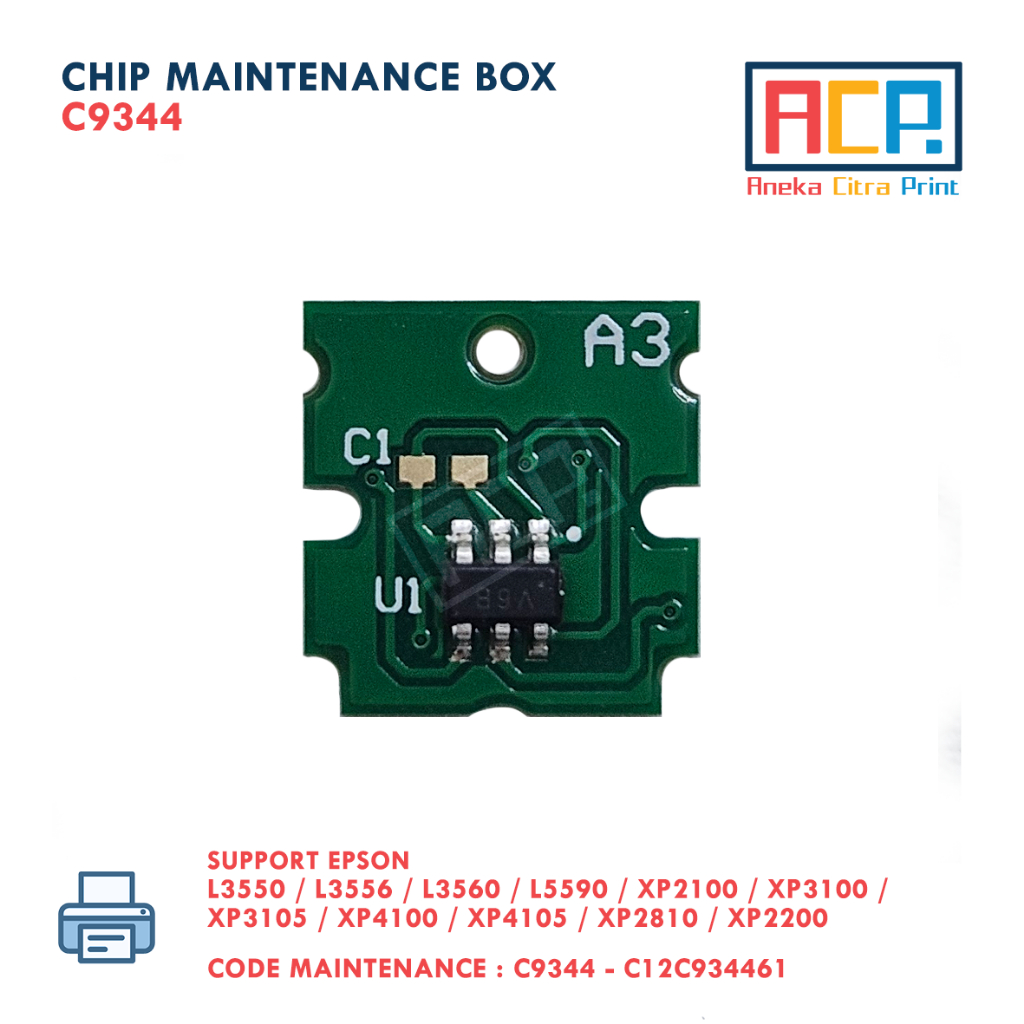 Chip Reset Maintenance Box C9344 - Chip Reset Pembuangan Epson L3550 / L3556 / L3560 /L5590 WF-2810 