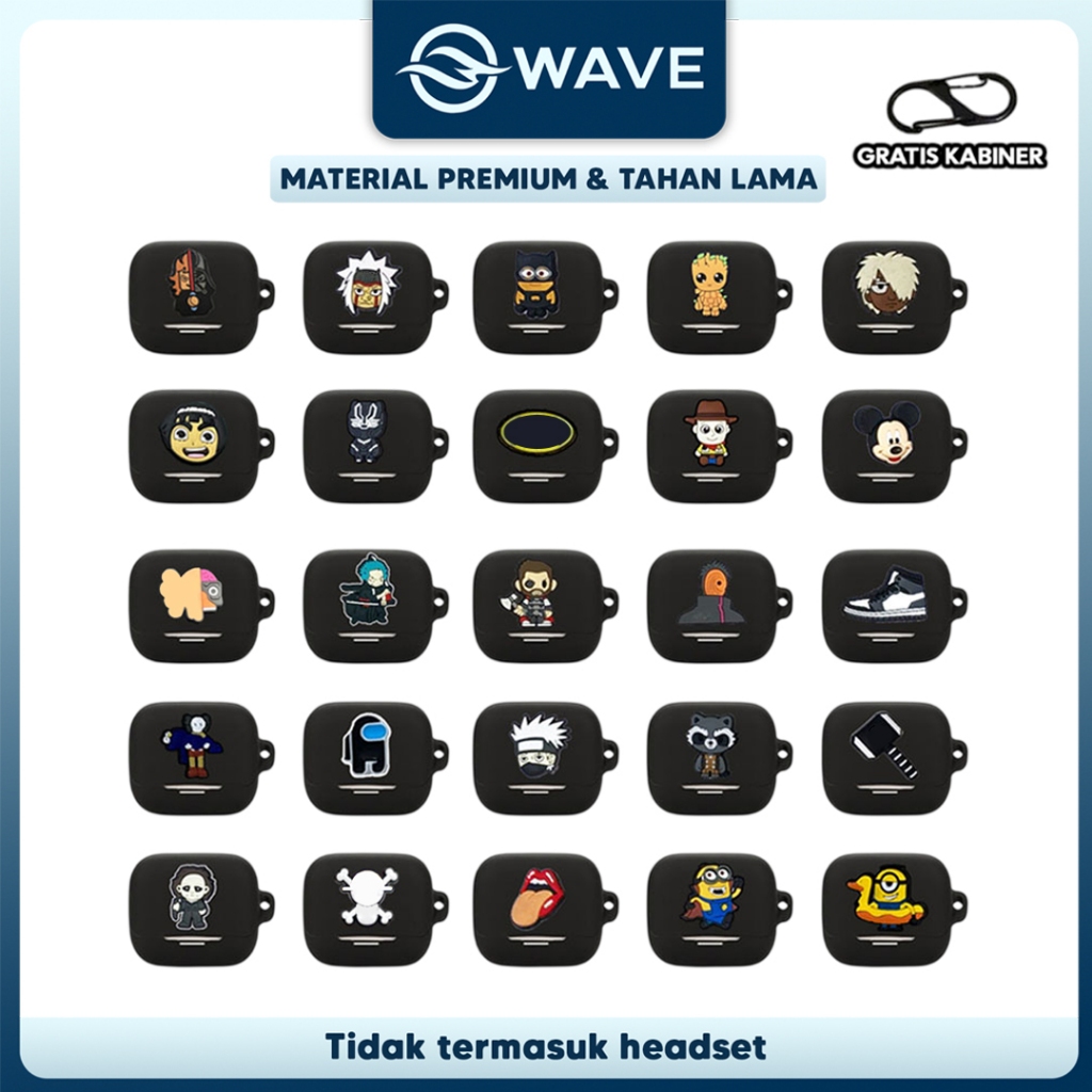 [KD] Soundcore K20i Karakter Premium Softcase Soundcore K20i & Jibbitz 01