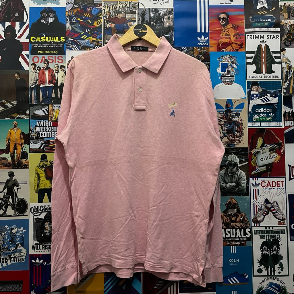 Long Sleeve / Polo Shirt / Rugby Shirt / Vintage / Second / BEAN POLE