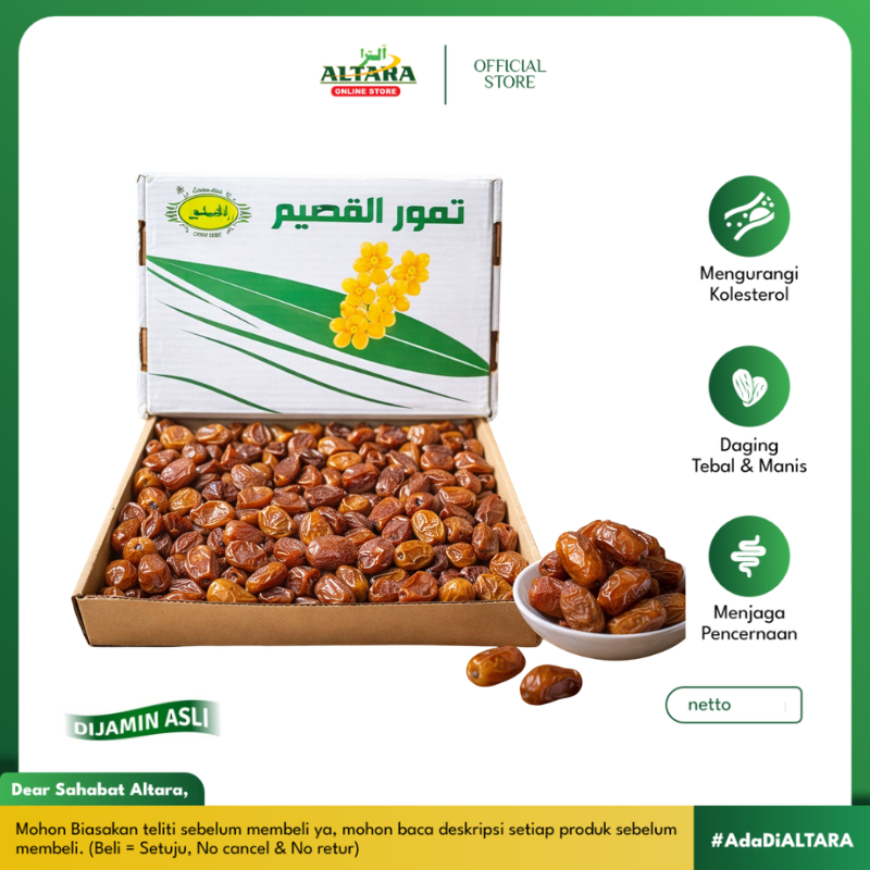 Kurma Sukari Al Qassim 3kg / Sukari HC / Al-Qassim HC