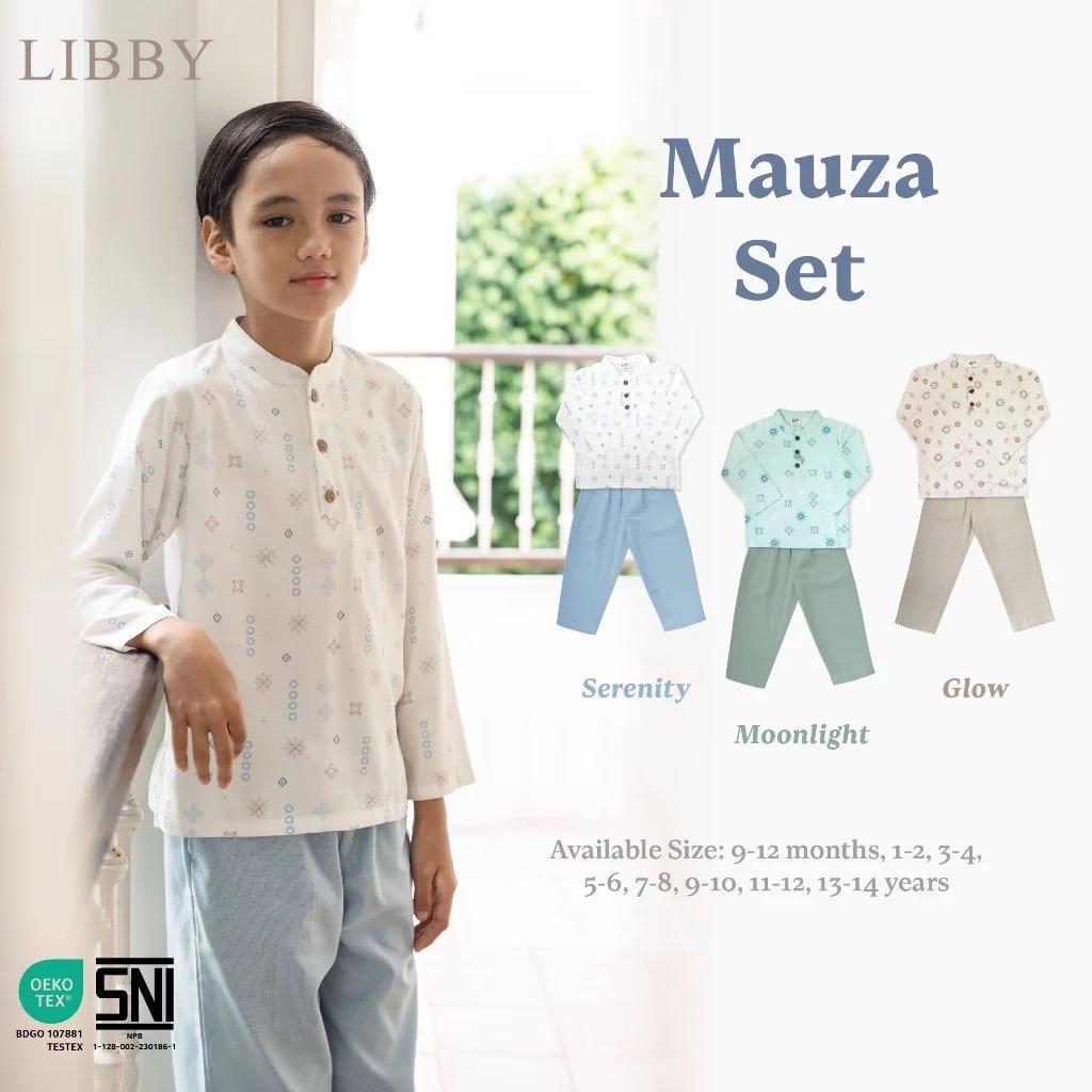 Makassar  LIBBY Setelan Baju Koko Anak Laki Laki 9bulan - 4 Tahun | Setelan Baju Lebaran Muslim Anak