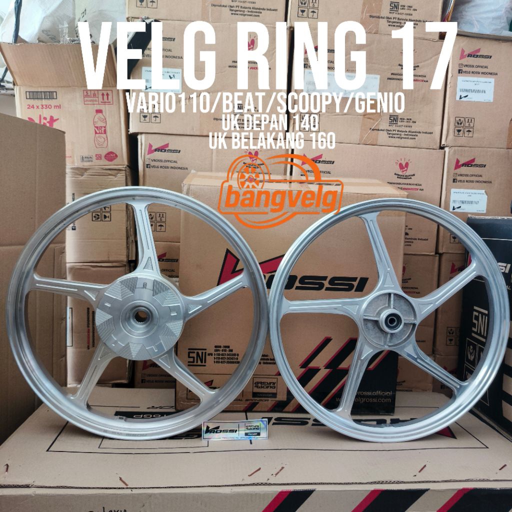 VELG ROSSI RACING PRIME X COPY ENKEI PALANG 5 RING 14/17 FOR SCOOPY, BEAT, MIO