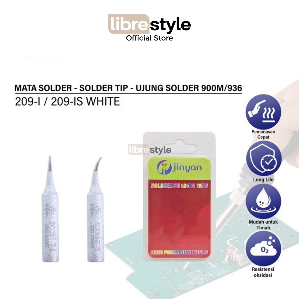 Jinyan 209-I/209-IS Mata solder Lurus Bengkok Solder tip Pemanas Patri Ujung Solder Soldering kit Pu