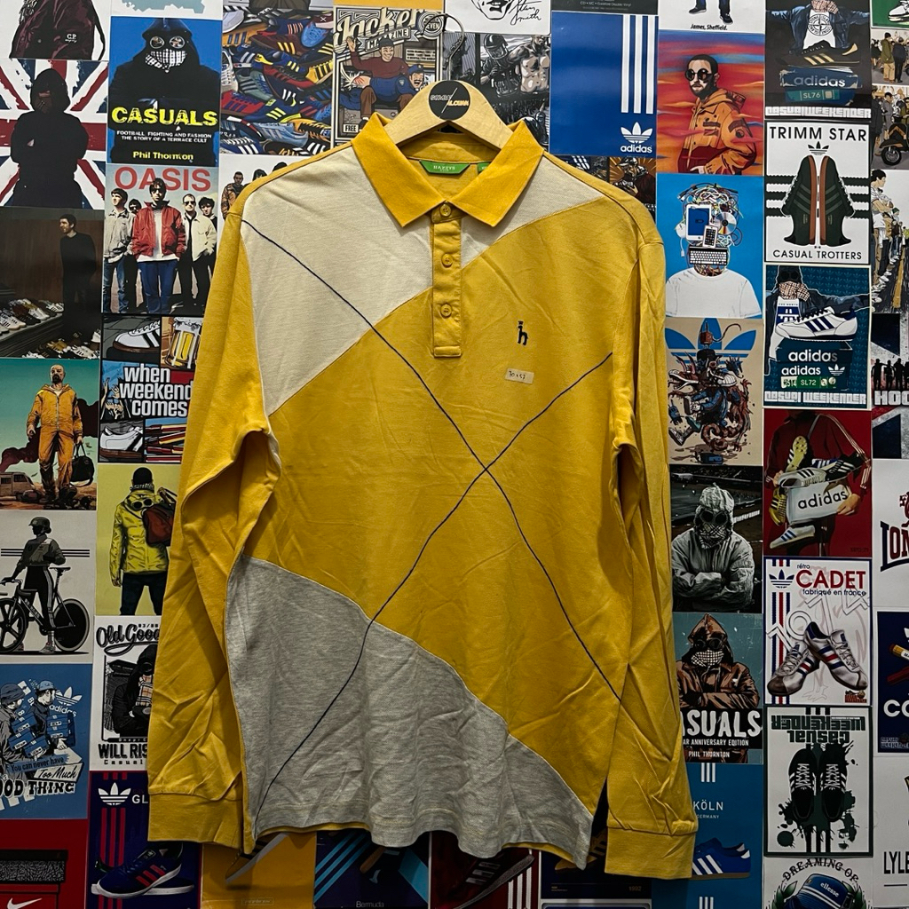 Long Sleeve / Polo Shirt / Rugby Shirt / Vintage / Second / HAZZYS