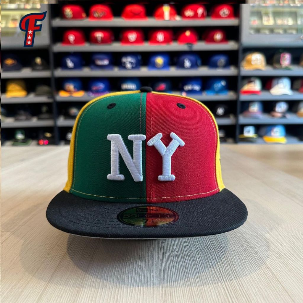 Topi New Era New York Black Yankees Bob Marley Jamaica Colorway 59FIFTY Original