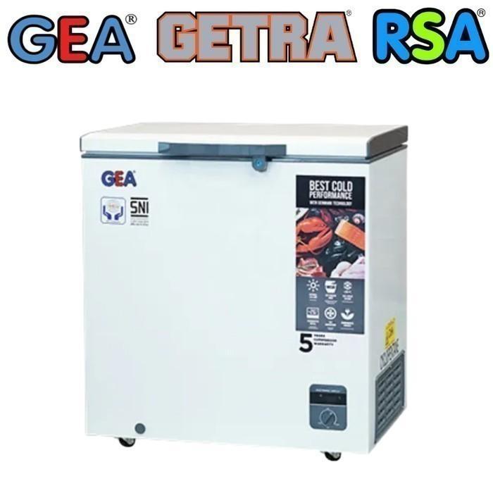 GEA FREEZER BOX 210 LITER 105 KG AB-208-R AB 208 R AB208R CHEST FREEZER BEKASI MURAH GARANSI RESMI