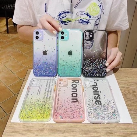 Case Realme C21 C20 C21Y C15 C12 Case Gingle Glitter Bling Star Candy Dove