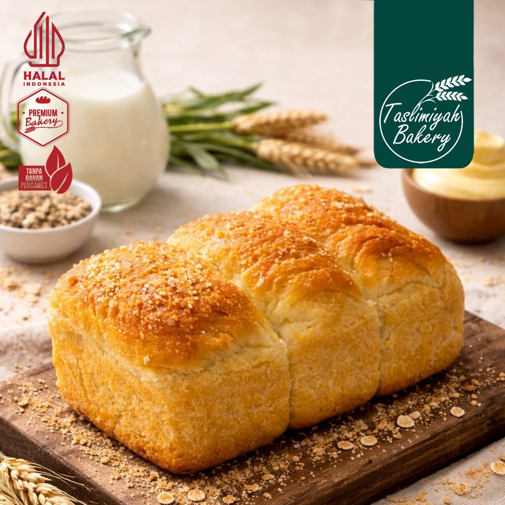 TASLIMIYAH BAKERY Roti Bantal 3 Rasa 200 Gram >> Roti Bantal Sobek << Roti Enak / Roti Grosir / Snak