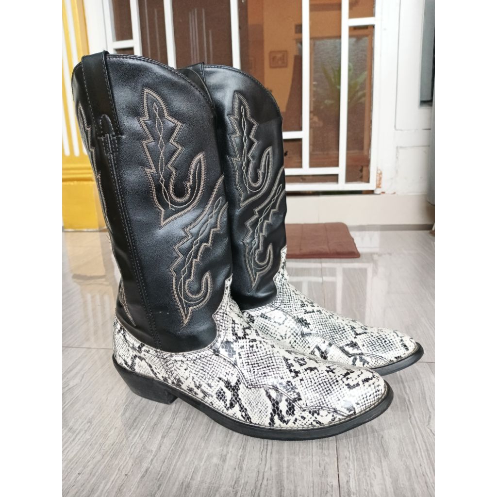 Cowboy Western High Boots Size 46 Insol 29-30 Cm