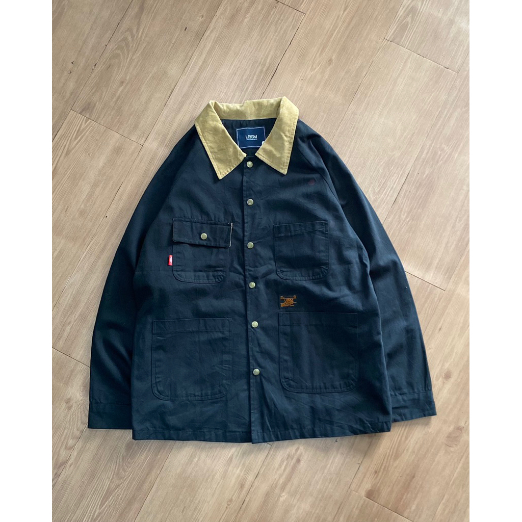 STREETWEAR CHORE JACKET CASUAL CORDUROY COLLAR MULTIPOCKET JACKET