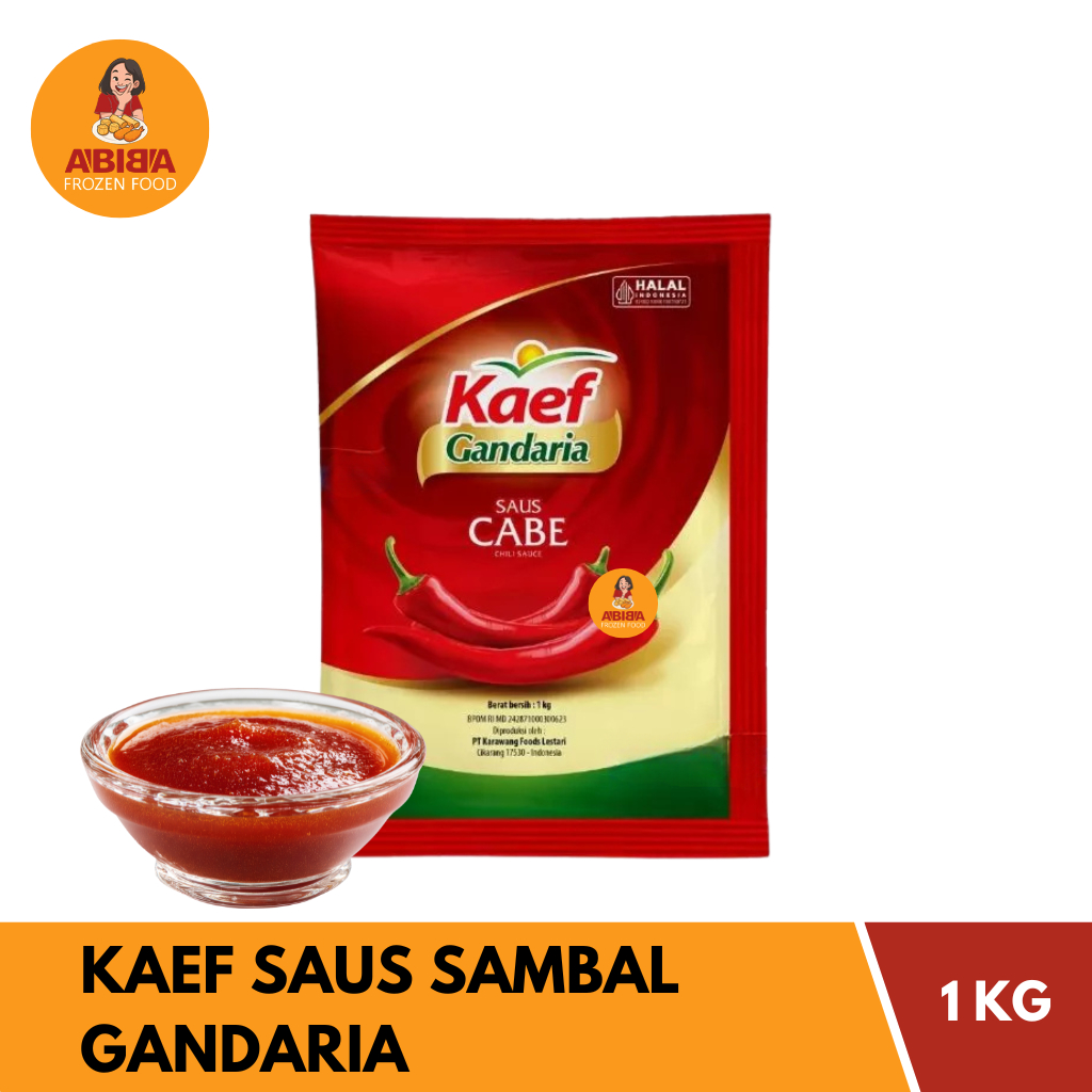 KAEF Saus Sambal 1 kg / Chili Sauce 1 Kg Extra Pedas - ABIBA