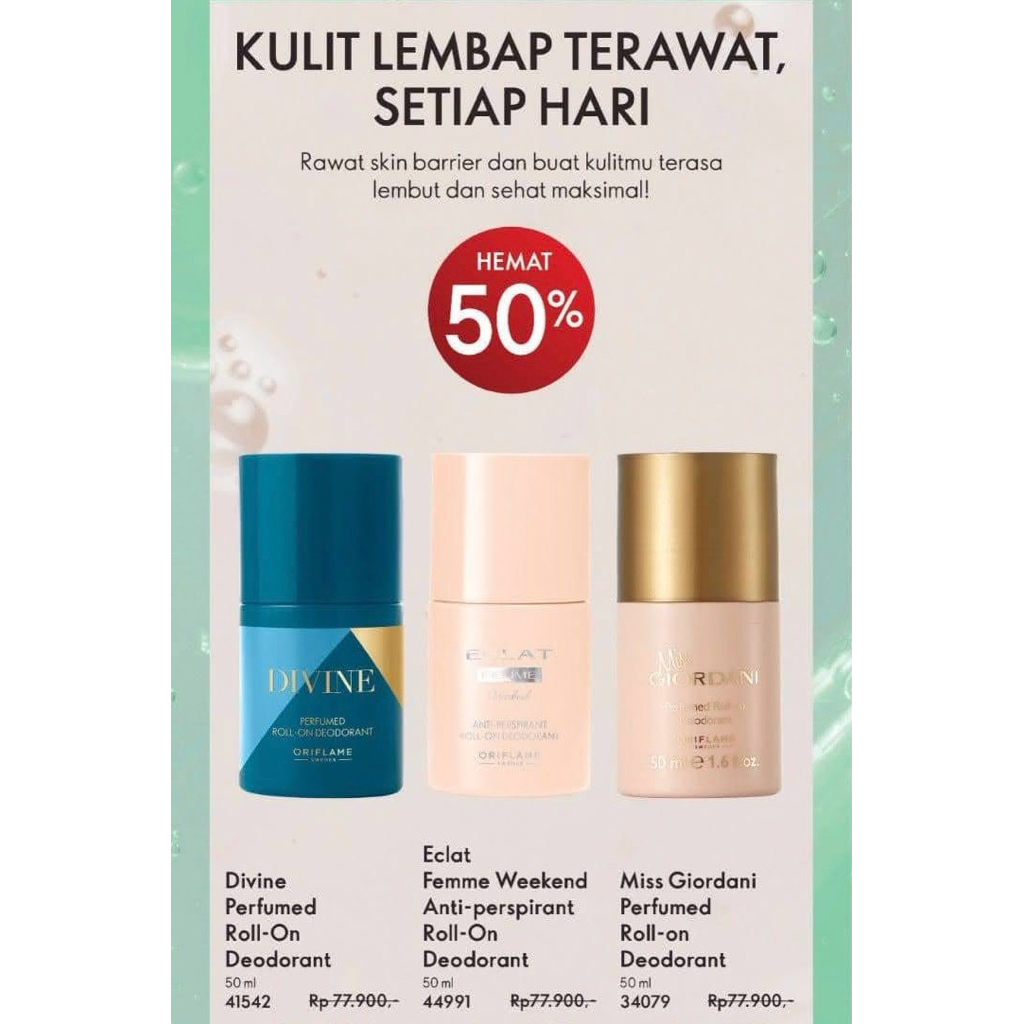 Deodorant perfumed divine miss Giordani  eclat femme Oriflame