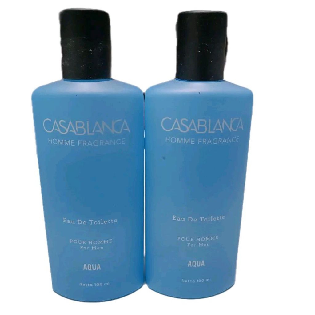 [PAKET 2 BOTOL KACA] CASABLANCA AQUA Homme Fragrance Parfum Pria 100ml