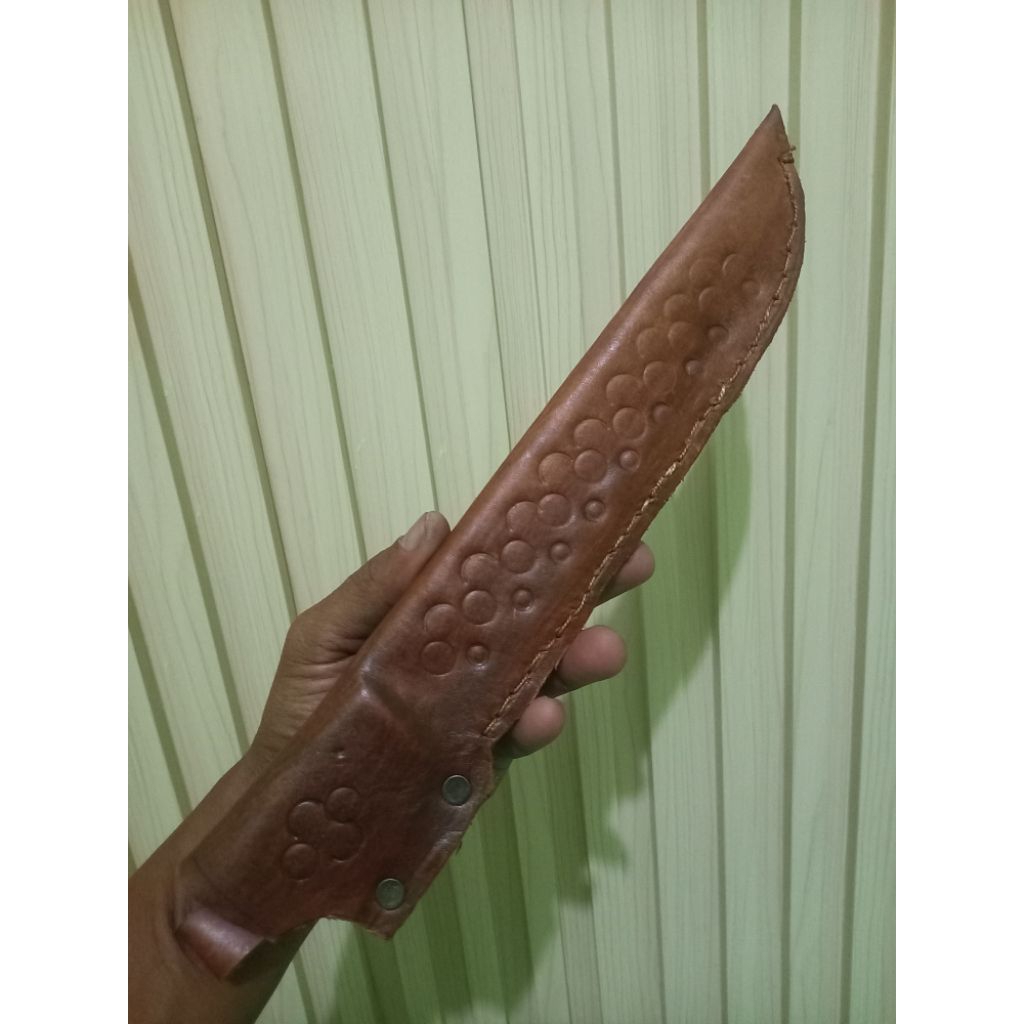 Sarung Pisau Kulit Asli Serangka Pisau Kulit Pjg 13 - 30 X3,5 Cm