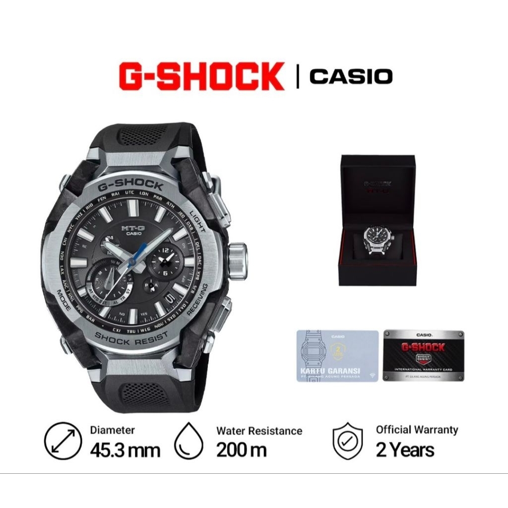 Casio G-Shock MTG-B4000-1A / MTG-B4000-1ADR Jam Tangan Pria Original