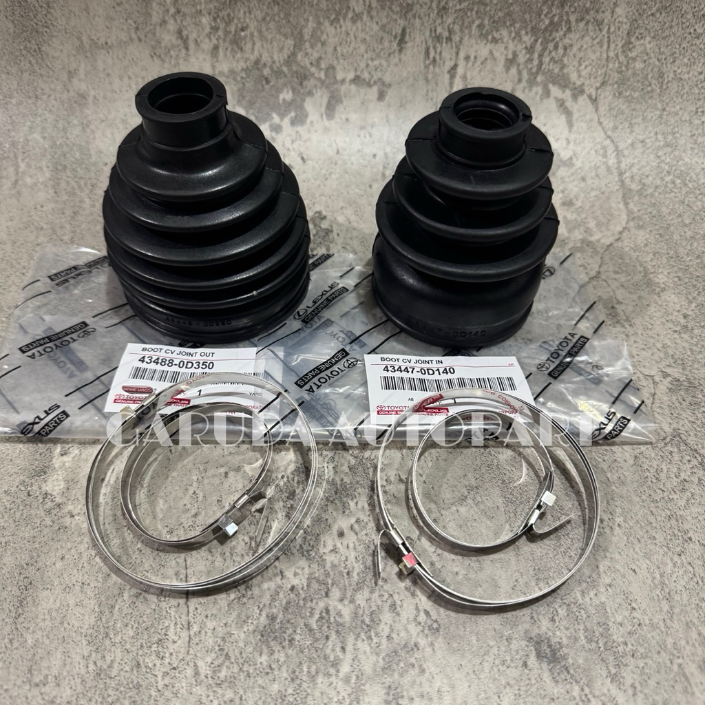 Karet boot as roda cv joint luar dalam + Klem Toyota Yaris Original