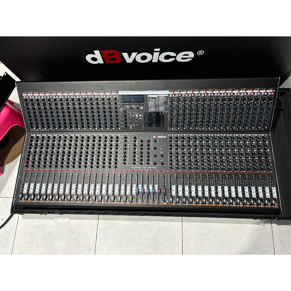 Mixer Audio DbVoice California 34PRO 34 PRO Original 32 Chanel 32Ch Garansi Resmi 6 Tone USB Bluetoo