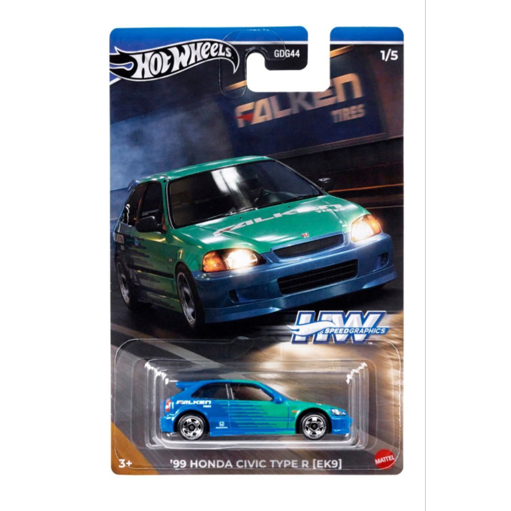 Hotwheels Honda Civic EK9 Falken