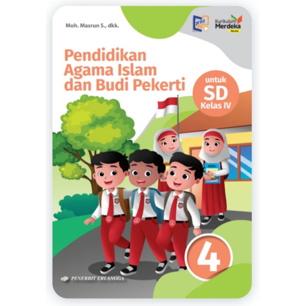 Buku Agama Islam Kelas 4 SD Kurikulum Merdeka Revisi Erlangga