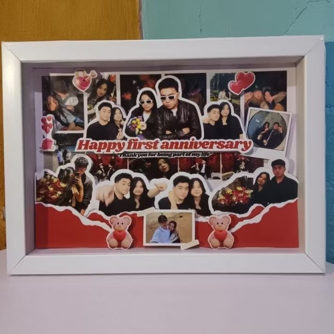 PALING MURAH | SCRAPFRAME 3D hadiah custom untuk farewell, birthday, anniversary, graduation, weddin