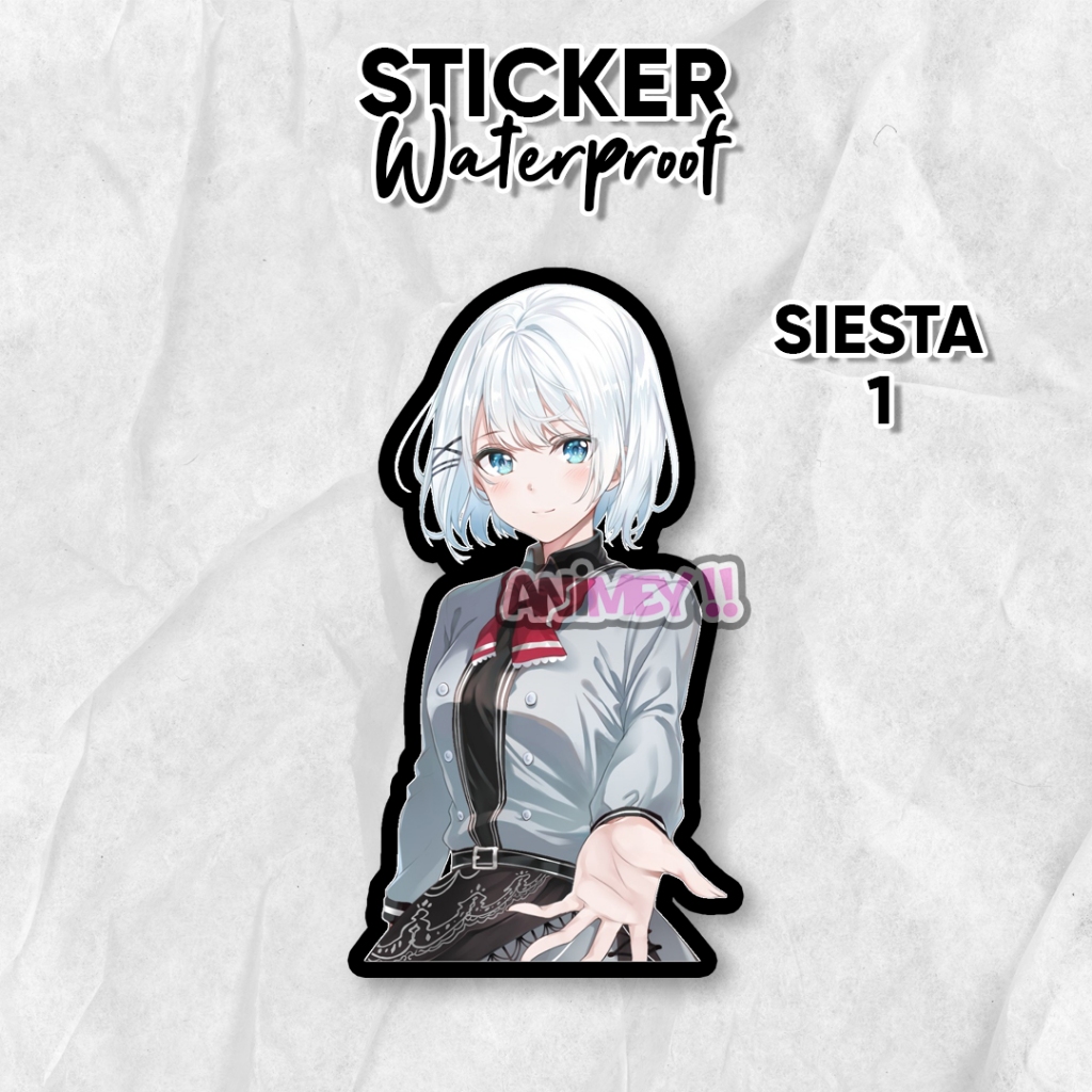 Stiker Siesta Anime Tantei wa Mo Shindeiru / Sticker Anime Waterproof