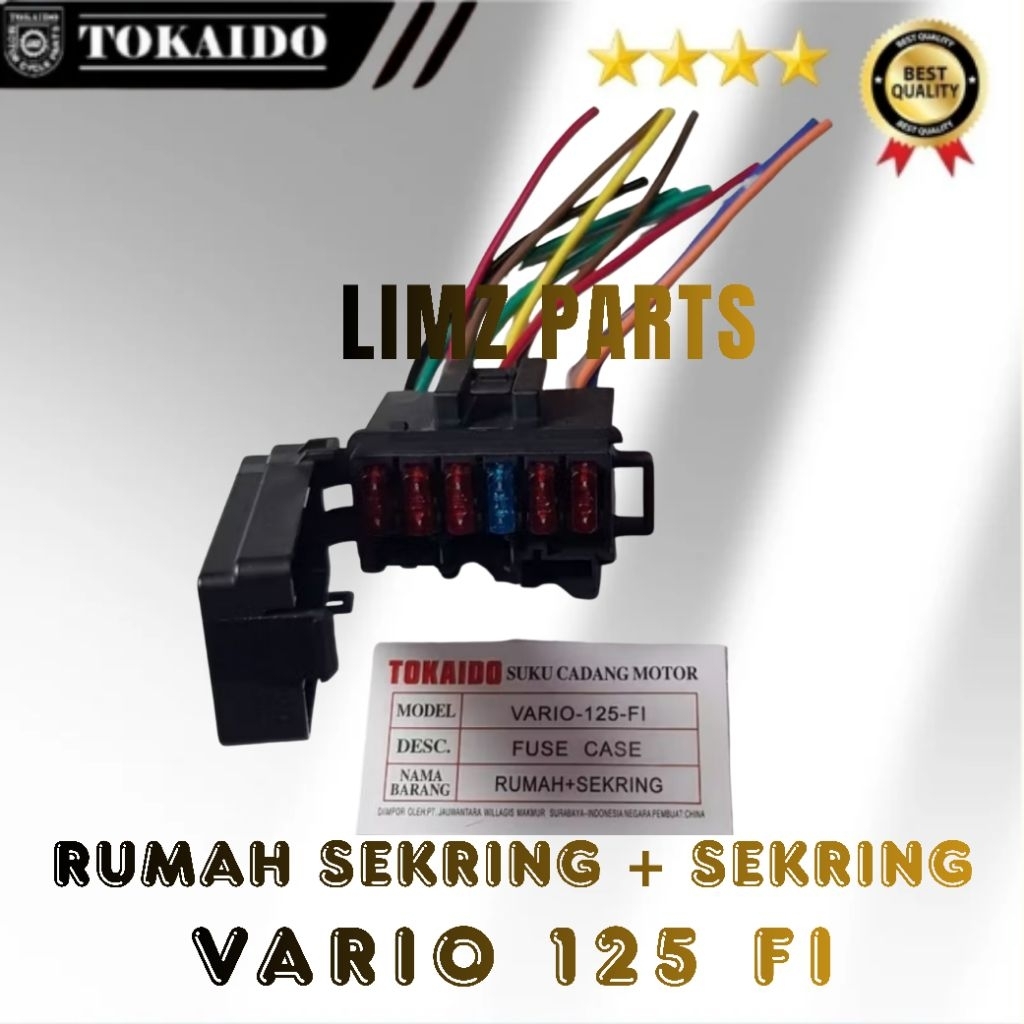 RUMAH BOX SEKRING + SEKRING (FUSE BOX) VARIO 125 FI OLD KZR TOKAIDO