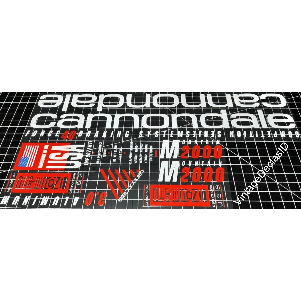 decals replacement Cannondale M2000 SM2000