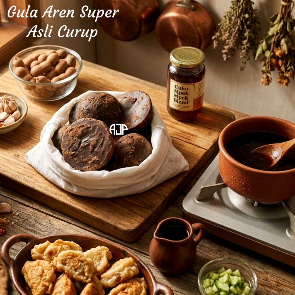Gula Aren Batok Super Asli Curup | 500 gram