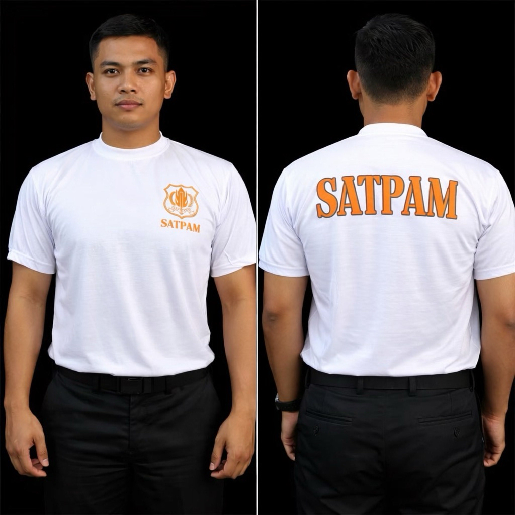 KAOS SATPAM-KAOS DALAM SATPAM PUTIH-KAOS SECURITY