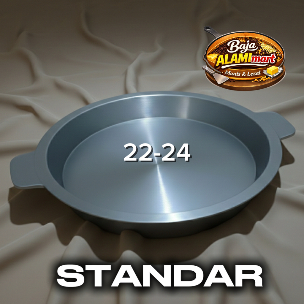 Loyang Martabak Manis Standar 22-24 Anti Lengket Free Tutup / Loyang Martabak