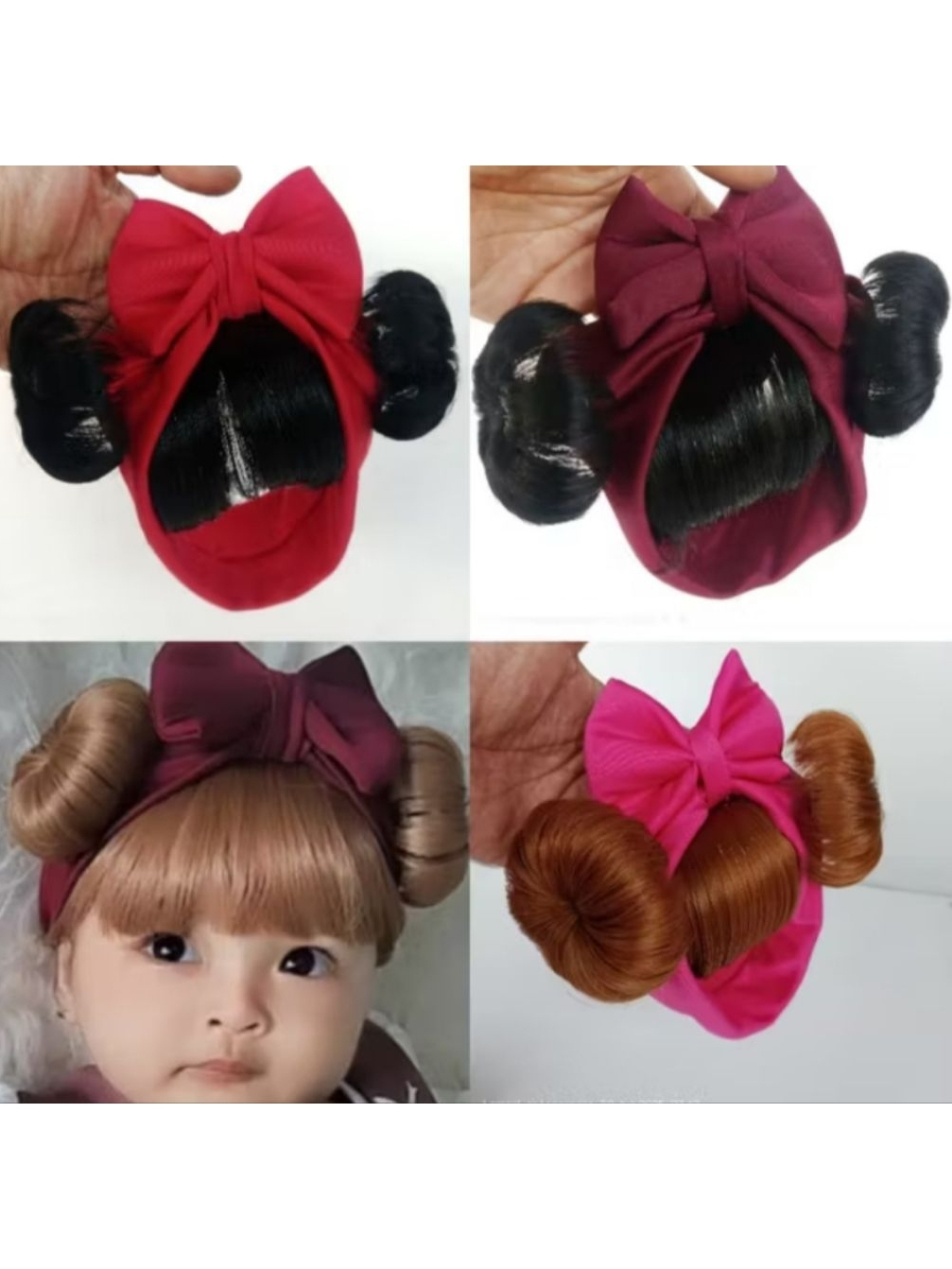 Bandana poni bayi (0-4tahun)/bando poni anak/bandana pita anak perempuan