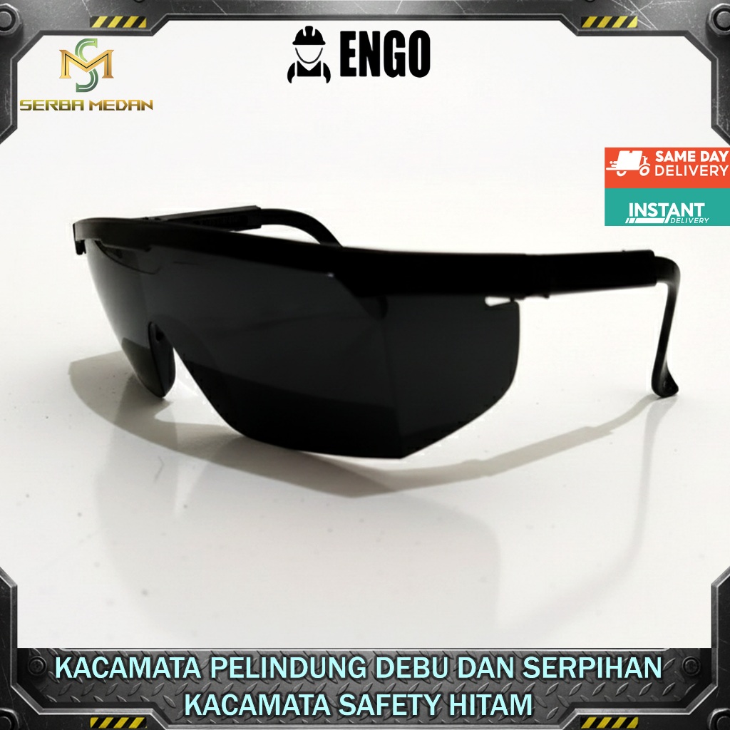 Kacamata Proyek Kacamata APD Petak Hitam Safety Glass Kacamata Safety Kacamata Mekanik