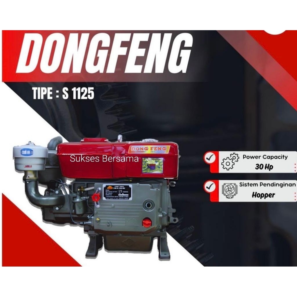 Diesel Solar Dong Feng S1125 TT Tanpa Tangki Hopper (28pk)