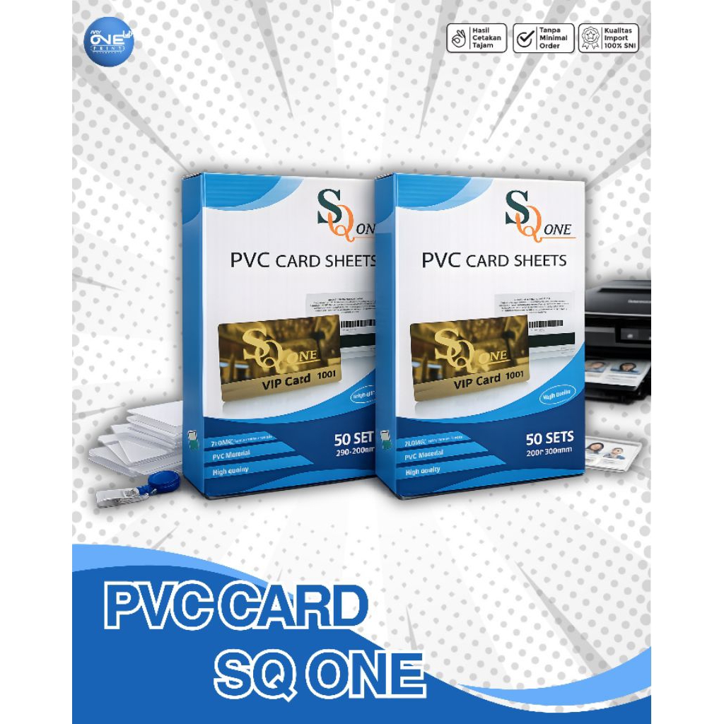 PVC Card Sheets SQ One - Bahan ID Card Kualitas Premium