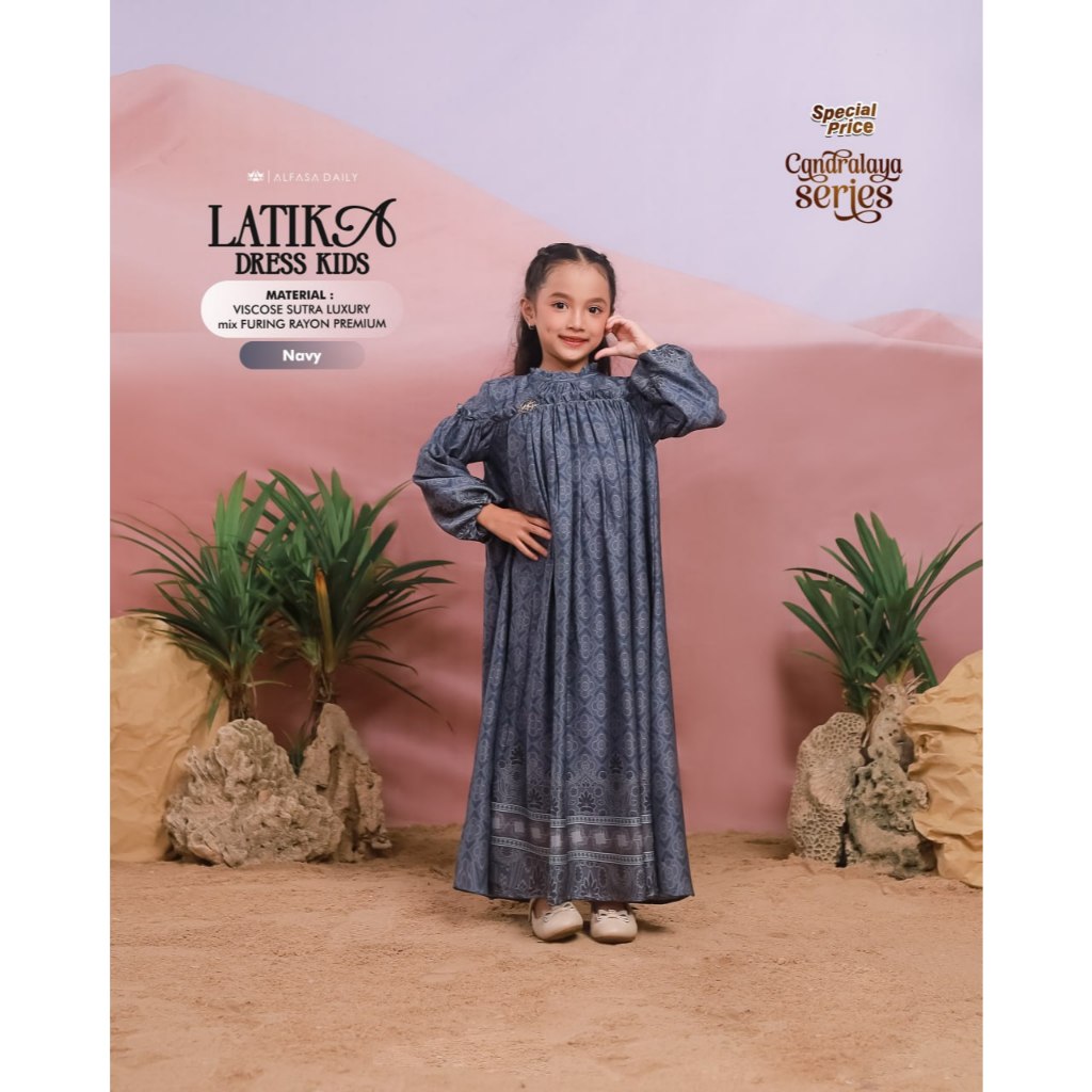 LATIKA DRESS KIDS LUXURY COLLECTION CANDRALAYA RAYA SERIES - Alfasa Daily