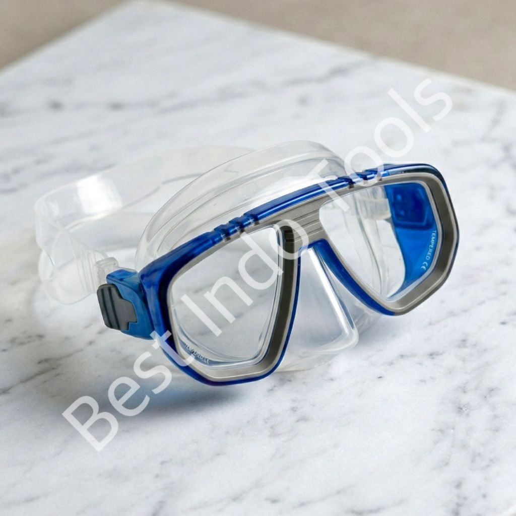 DIVING MASK 2 GLASSES EXQUIS 1083 P TW 1083P / MASKER MENYELAM TAIWAN KACAMATA SELAM BESTINDOTOOLS