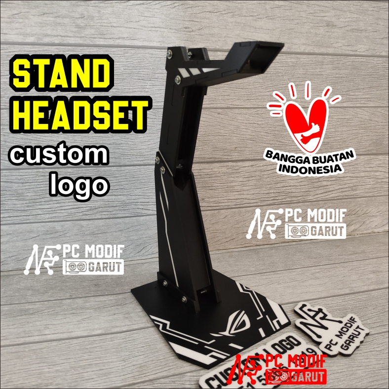ROG stand headset logo costum PC GAMING SETUP